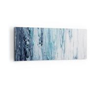Impression sur Toile 100x40cm Tableaux Image Photo L'Abstraction Ecchymose Bleu