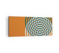 Impression sur Toile 100x40cm Tableaux Image Photo L'Abstraction Moderne Cercles