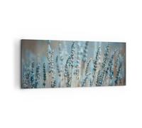 Impression sur Toile 100x40cm Tableaux Image Photo Lavande Lame Fleur Decoration