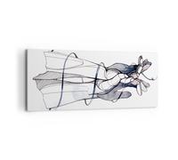 Impression sur Toile 100x40cm Tableaux Image Photo Mains Surréalisme Graphismes