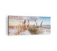 Impression sur Toile 100x40cm Tableaux Image Photo Mouette Mer Côte Decoration