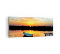 Impression sur Toile 100x40cm Tableaux Image Photo Paysage l'été la mer