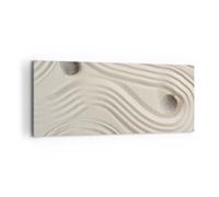 Impression sur Toile 100x40cm Tableaux Image Photo Pierres Chiffres Sable