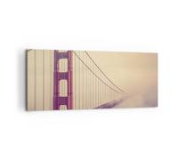 Impression sur Toile 100x40cm Tableaux Image Photo Pont route infrastructure