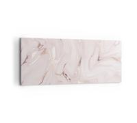 Impression sur Toile 100x40cm Tableaux Image Photo Rose Marbre Renversé