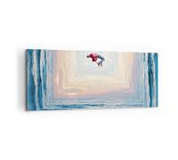 Impression sur Toile 100x40cm Tableaux Image Photo Saut Liberté Surréalisme