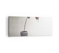 Impression sur Toile 100x40cm Tableaux Image Photo Symbole Rose Souffrance