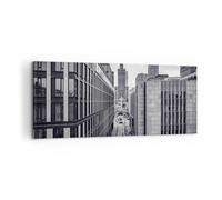 Impression sur Toile 100x40cm Tableaux Image Photo Varsovie Palais Culture