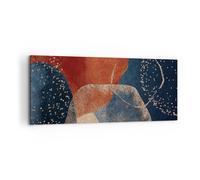 Impression sur Toile 100x40cm Tableaux Les couleurs les formes la géométrie