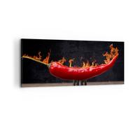 Impression sur Toile 100x40cm Tableaux Piment paprika organique agriculture
