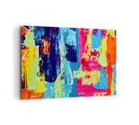 Impression sur Toile 100x70cm Tableaux Image Abstraction conception graphiques