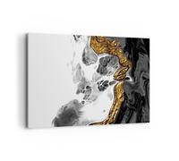 Impression sur Toile 100x70cm Tableaux Image Abstraction Renversé Contraste