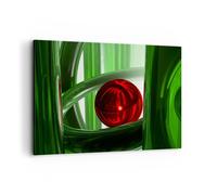 Impression sur Toile 100x70cm Tableaux Image Infographie 3d moderne composition