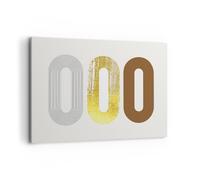 Impression sur Toile 100x70cm Tableaux Image Ovale Tapis Roulant Abstraction