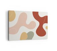 Impression sur Toile 100x70cm Tableaux Image Photo Abstraction Taches Moderne