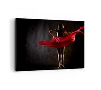 Impression sur Toile 100x70cm Tableaux Image Photo Beauté corps danseuse fille
