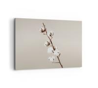 Impression sur Toile 100x70cm Tableaux Image Photo Coton Brindille Boho