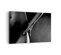 Impression sur Toile 100x70cm Tableaux Image Photo Femme modèle érotique