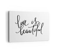 Impression sur Toile 100x70cm Tableaux Image Photo La vie est belle Decoration