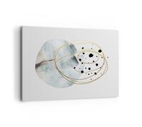 Impression sur Toile 100x70cm Tableaux Image Photo Moderne Abstraction Taches