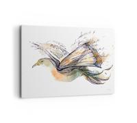 Impression sur Toile 100x70cm Tableaux Image Photo Oiseaux imaginaire le concept