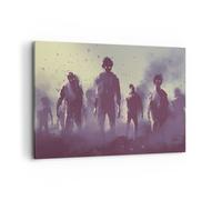 Impression sur Toile 100x70cm Tableaux Image Photo Personnages Halloween Mystère