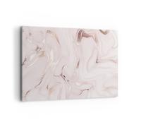 Impression sur Toile 100x70cm Tableaux Image Photo Rose Marbre Renversé