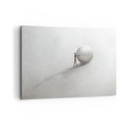 Impression sur Toile 100x70cm Tableaux Image Photo Sisyphe Travail Symbole