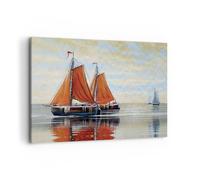 ARTTOR Impression sur Toile Moderne 100x70 cm Paysages Maritime - 4404
