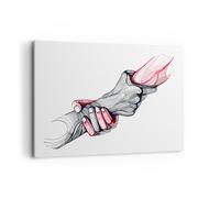 Impression sur Toile 100x70cm Tableaux Les mains les partenariats aide soutien