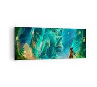 Impression sur Toile 120x50cm Tableaux Image Ancien grotte mystère amusement