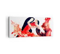 Impression sur Toile 120x50cm Tableaux Image Danse clubbing activités fille