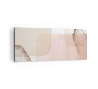 Impression sur Toile 120x50cm Tableaux Image Photo Abstrait Moderne Pastel