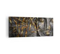 Impression sur Toile 120x50cm Tableaux Image Photo Bouddha Or Bodhisattva