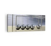 Impression sur Toile 120x50cm Tableaux Image Photo Chrome balles science