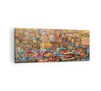 Impression sur Toile 120x50cm Tableaux Image Photo Couleurs Ville Turquie