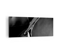 Impression sur Toile 120x50cm Tableaux Image Photo Femme modèle érotique