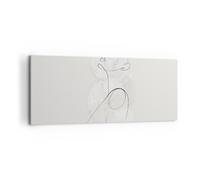 Impression sur Toile 120x50cm Tableaux Image Photo Femme Un Ligne Art Decoration