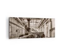 Impression sur Toile 120x50cm Tableaux Image Photo Formule 1 Course Rétro