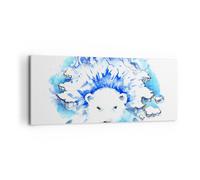 Impression sur Toile 120x50cm Tableaux Image Photo Ours glace hiver arctique