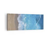 Impression sur Toile 120x50cm Tableaux Image Photo Plage Bord Mer Art Decoration