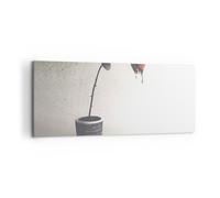 Impression sur Toile 120x50cm Tableaux Image Photo Symbole Rose Souffrance