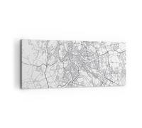 Impression sur Toile 120x50cm Tableaux Image Photo Ville Carte Rome Decoration