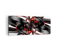 Impression sur Toile 120x50cm Tableaux Image Résumé anneau verre composition