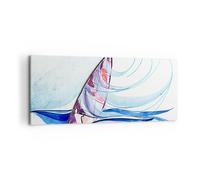 Impression sur Toile 120x50cm Tableaux Planche à voile graphique été