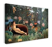Impression sur toile (120x80cm): Henri Rousseau - Le rêve