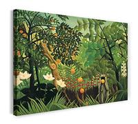 Impression sur toile (120x80cm): Henri Rousseau - Paysage exotique
