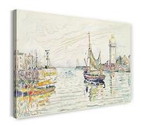 Impression sur toile (120x80cm): Paul Signac - Vue des Sables d'Olonne