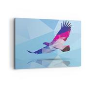 Impression sur Toile 120x80cm Tableaux Eagle illustration moderne graphiques