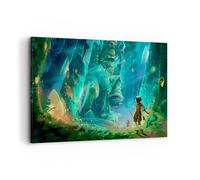 Impression sur Toile 120x80cm Tableaux Image Ancien grotte mystère amusement